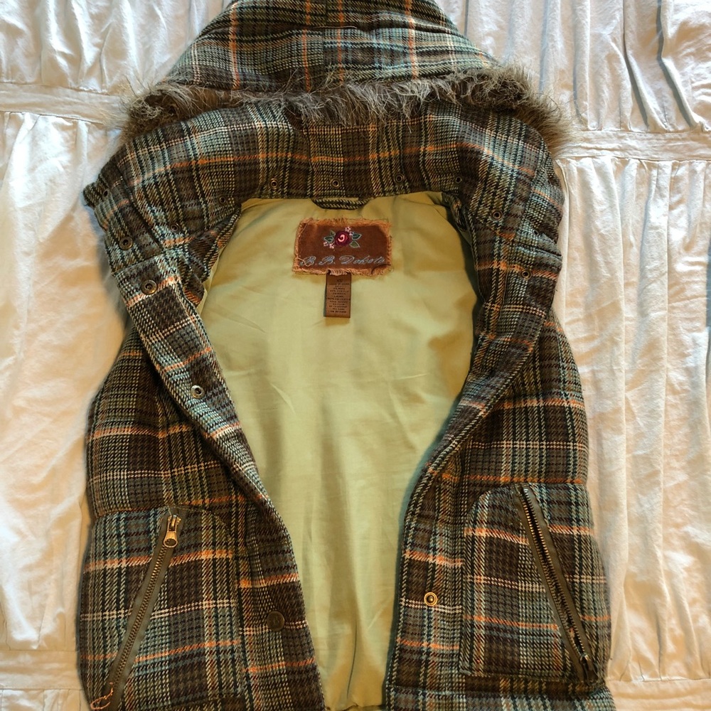 BB Dakota plaid vest